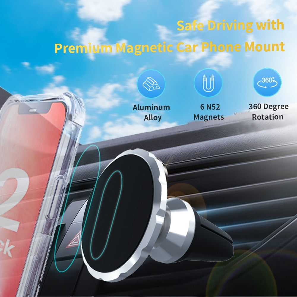 Magnetic MagSafe Car Phone Holder Air Vent - Image 4