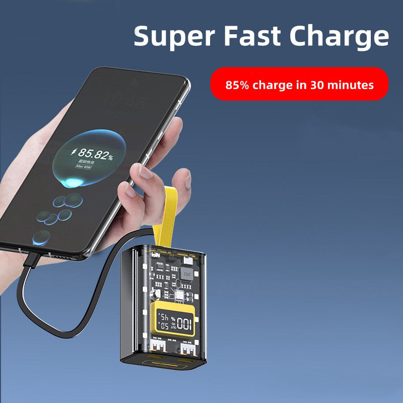 Transparent Power Bank 20000Mah 66W Super Fast - Image 4