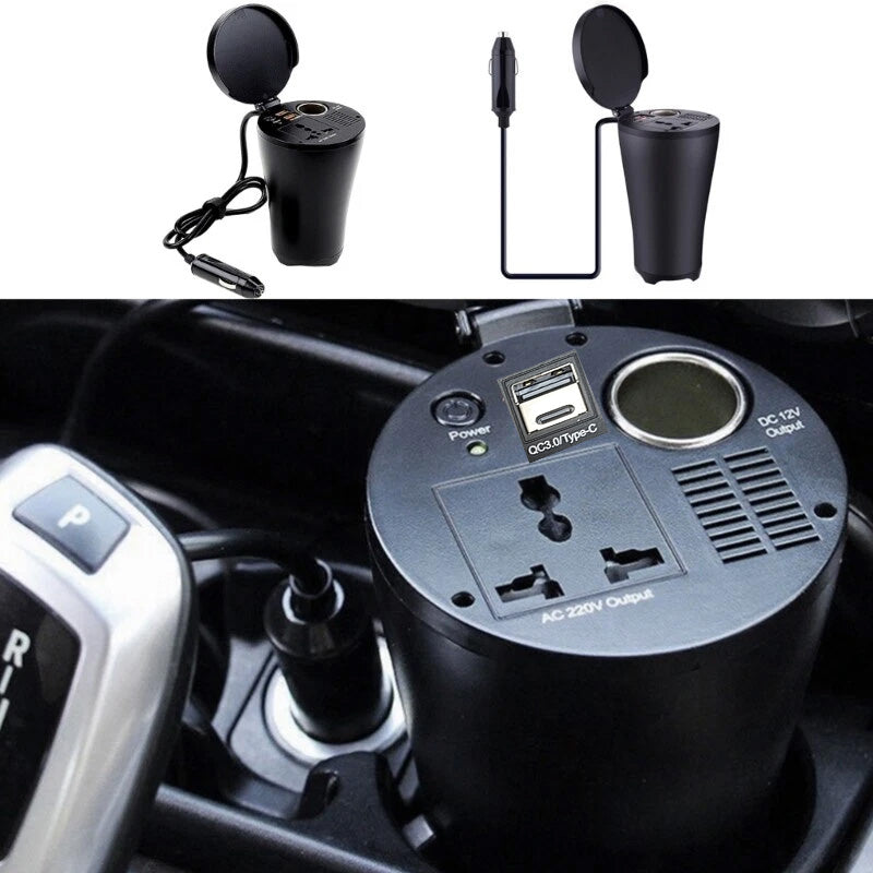 150W Vehicle Power Converters Type C USB Output Car Inverter For Outdoor Activity - Image 2