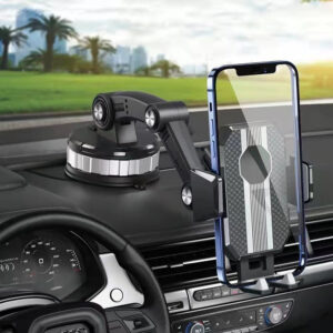 Car Phone Holder Suction Cup Mount Stand Multi-Angle Adjustable Phone